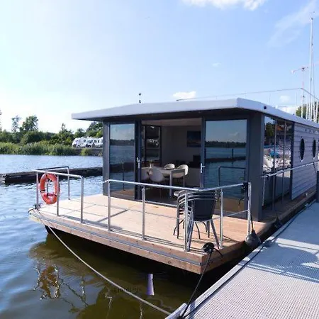 Hausboot Fjord Aries Mit Dachterrasse In Schleswig Hotel Buitenkant foto